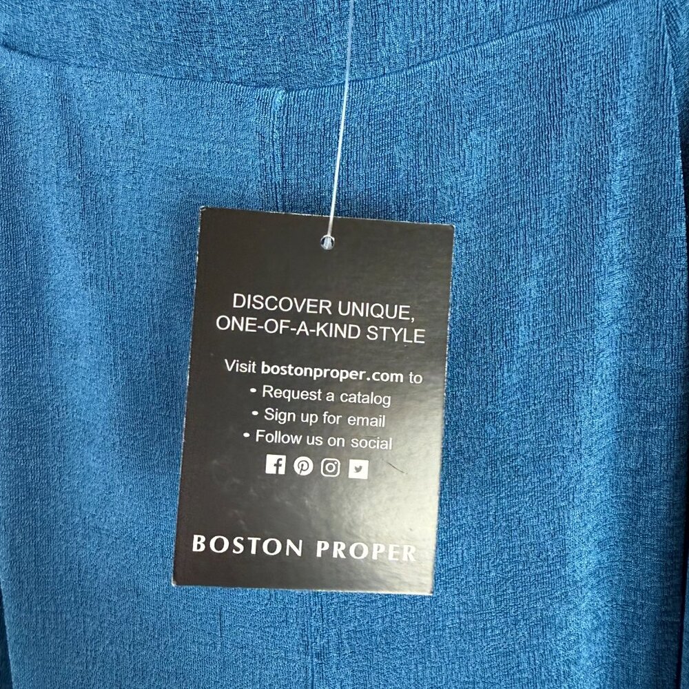 NWT Boston Proper Halter Tank Pull On Pants 2 Piece Set Blue Size Medium M NEW - Picture 6 of 16